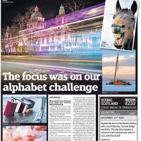 In the Herald - The focus was on our alphabet challenge