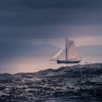 Leaving harbour - Jim Mason